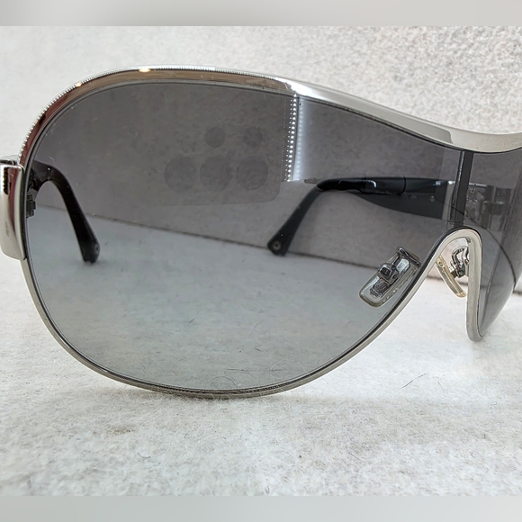 Coach Aviator Women's Sunglasses HC 7005B Black Silver Rhinestones L016 Reagan - Picture 12 of 16